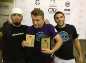 Michael Hillebrand after winning double gold at the 2012 Gracie Worlds