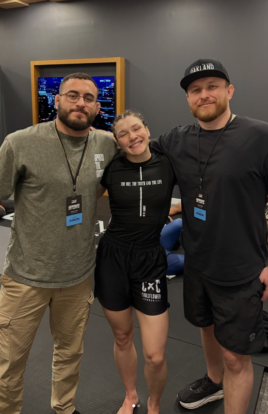 Jaine Fragoso with Michael Hillebrand and Joao Nicolite at WNO 32 in Austin Texas